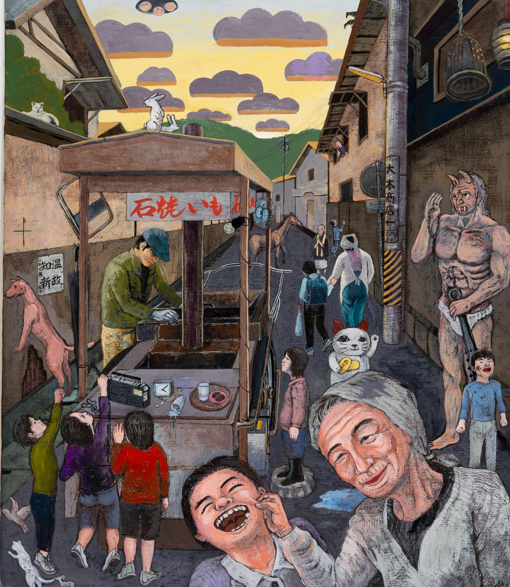 諺町の路地裏