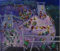 「遠足(夜の公園へ)」岡田豊子(福岡県)