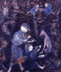 <p>優秀賞「里の子」鴻野雅子(東京都八王子市)</p>