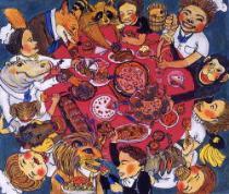 <p>優秀賞「森のお食事会」阿毛香絵(神奈川県横浜市)</p>