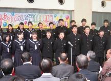 湯沢中学生による感動の歌声