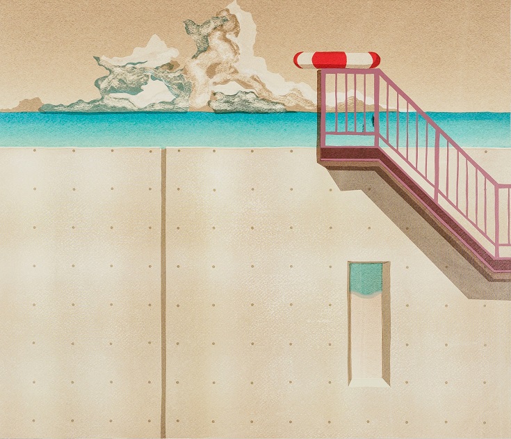 「海を覗ける壁」渡辺敏彦