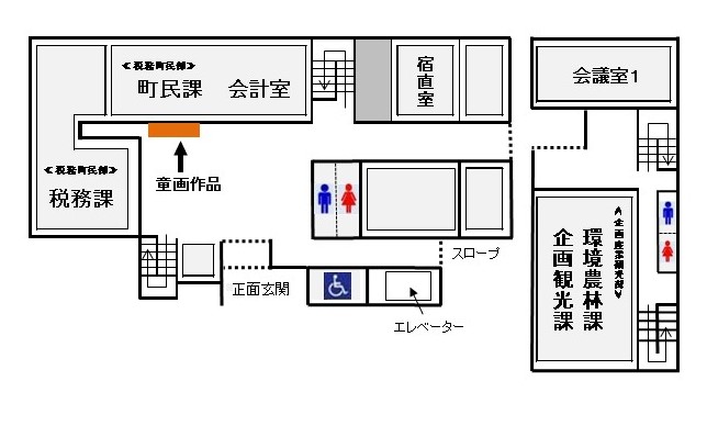 湯沢町役場1階案内図